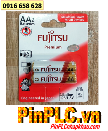 Fujitsu LR6(2B)FP; Pin tiểu AA 1.5v Alkaline Fujitsu Premium LR6(2B)FP (Made in Indonesia) _Vỉ 2viên